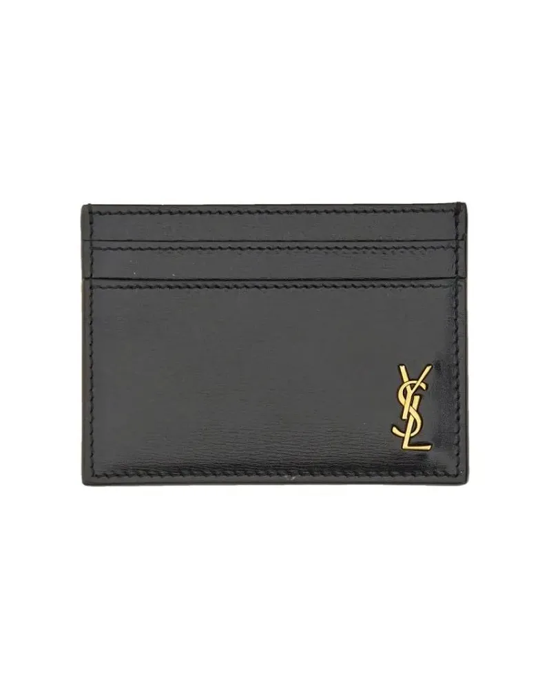 Saint Laurent Portemonnaies "Tiny Cassandras" Card Holder grau Grau