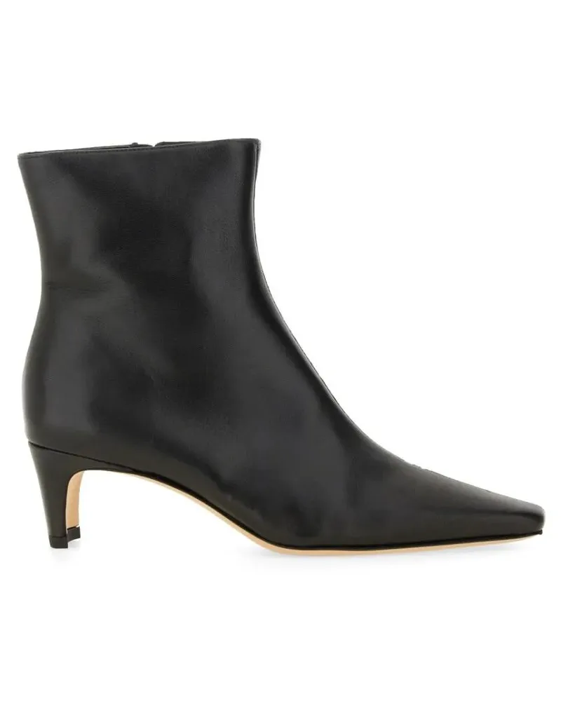 STAUD Stiefel Ankle Boot With Pointed Toe And Kitten Heel schwarz Schwarz