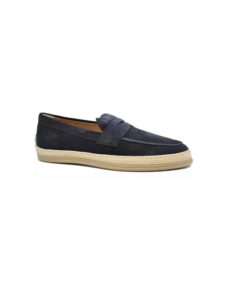 TOD'S Loafer Suede Loafers blau Blau