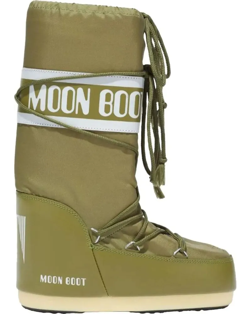 Moon Boot Stiefeletten Moon Boot Mb Icon Nylon Boots Khaki 80d1400440 grün Grün