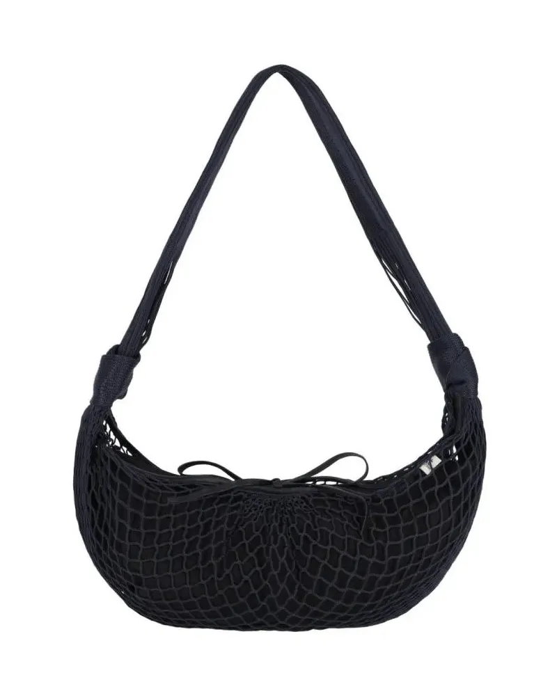 Christophe Lemaire Hobo Bags "Croissant Filt" Shoulder Bag schwarz Schwarz