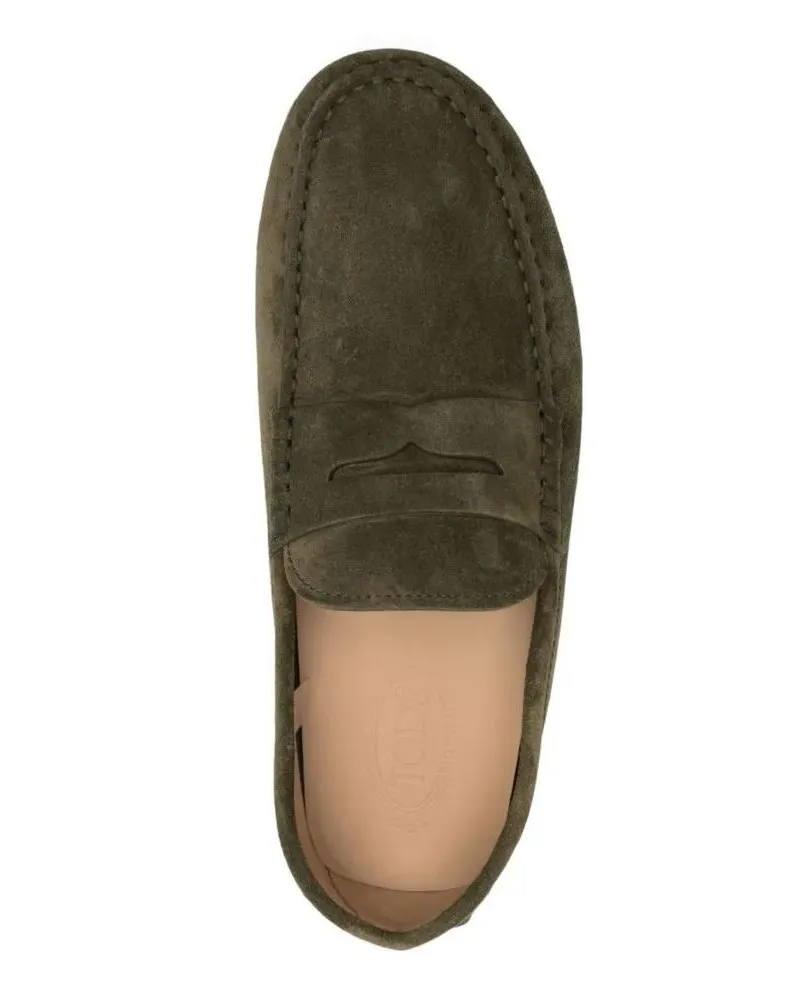 TOD'S Loafer Gommino Bubble Suede Mocasins grau Grau