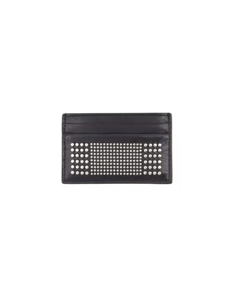 Alexander McQueen Portemonnaies Card Holder - Nylon - Black schwarz Schwarz