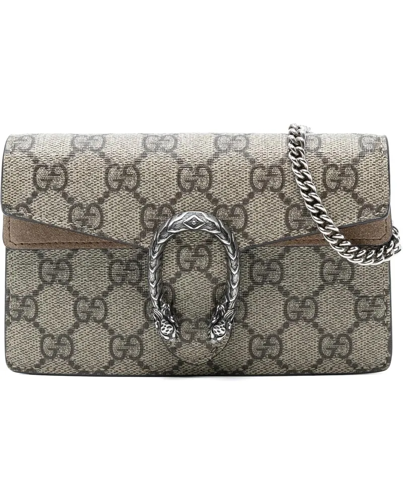Gucci Hobo Bags Mini GG Supreme Dionysus Crossbody braun Braun