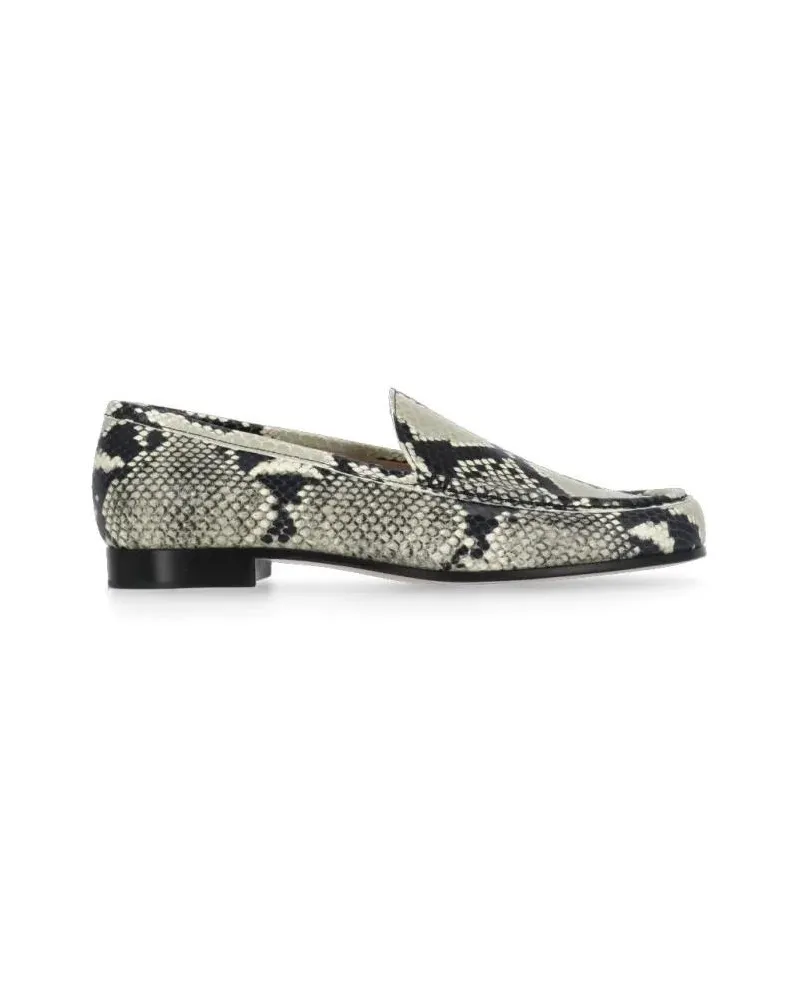 Fabiana Filippi Green Python Leather Loafers grün Grün