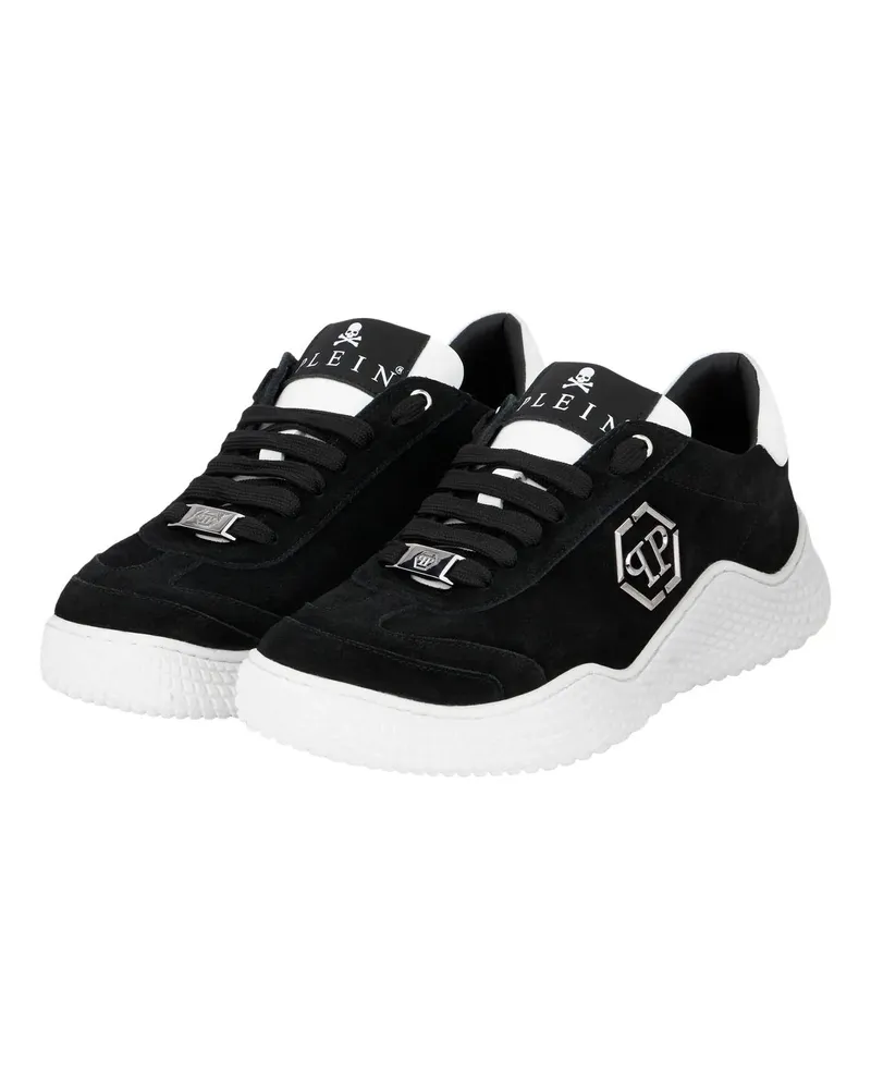Philipp Plein Low-Top Sneaker Suede Runner Hexagon schwarz Schwarz