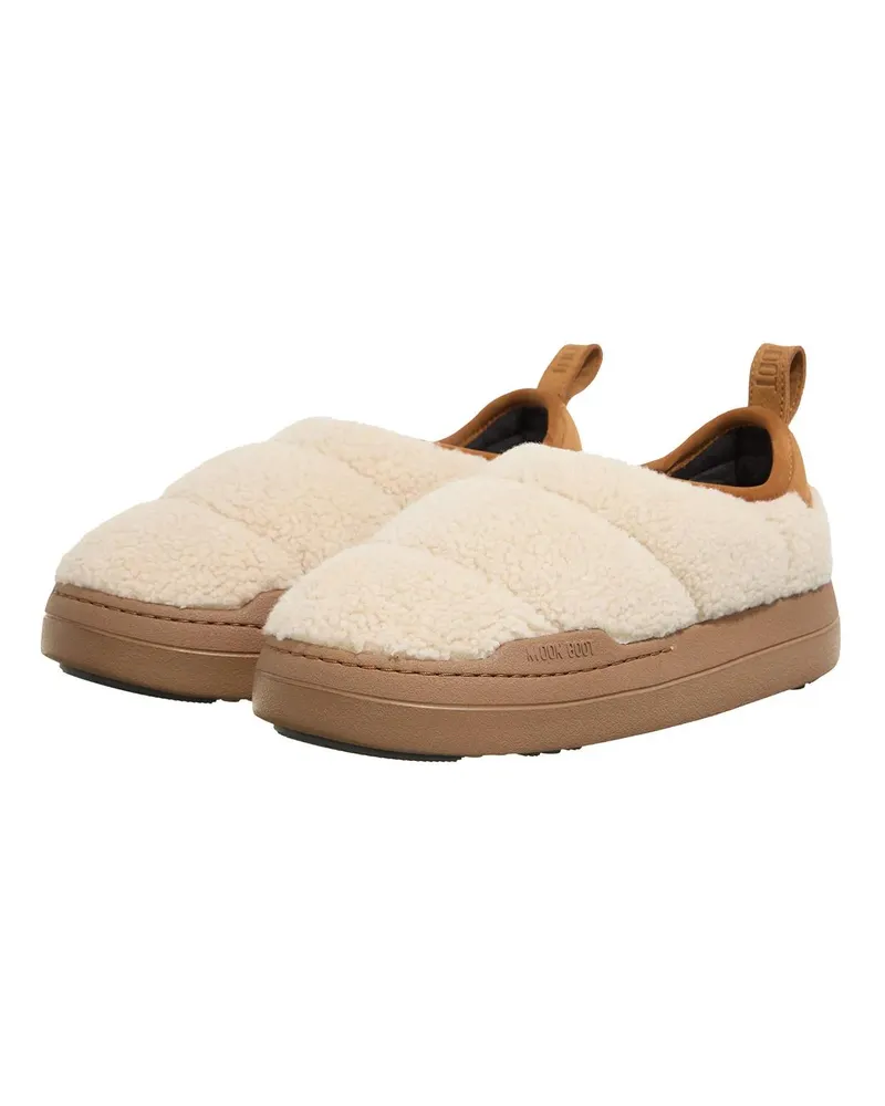 Moon Boot Slipper & Pantoletten Mb Park Puffer Fleece beige Beige