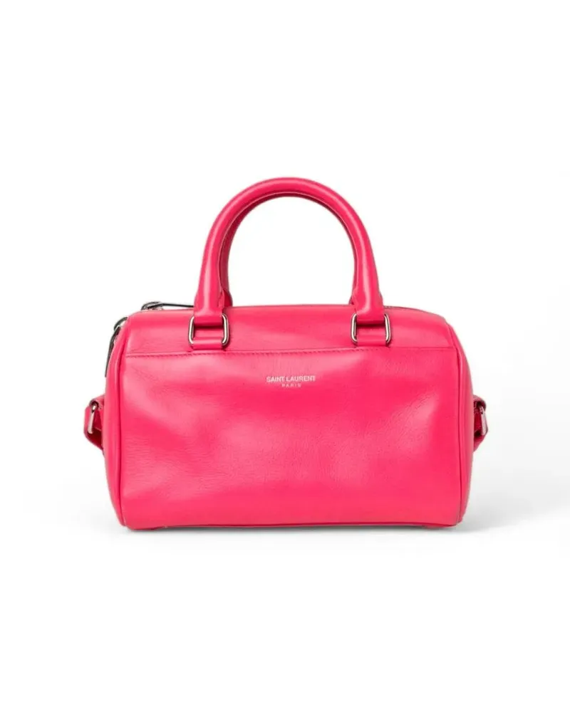 Saint Laurent Hobo Bags Classic Duffle Fuchsia Leather pink Rosa