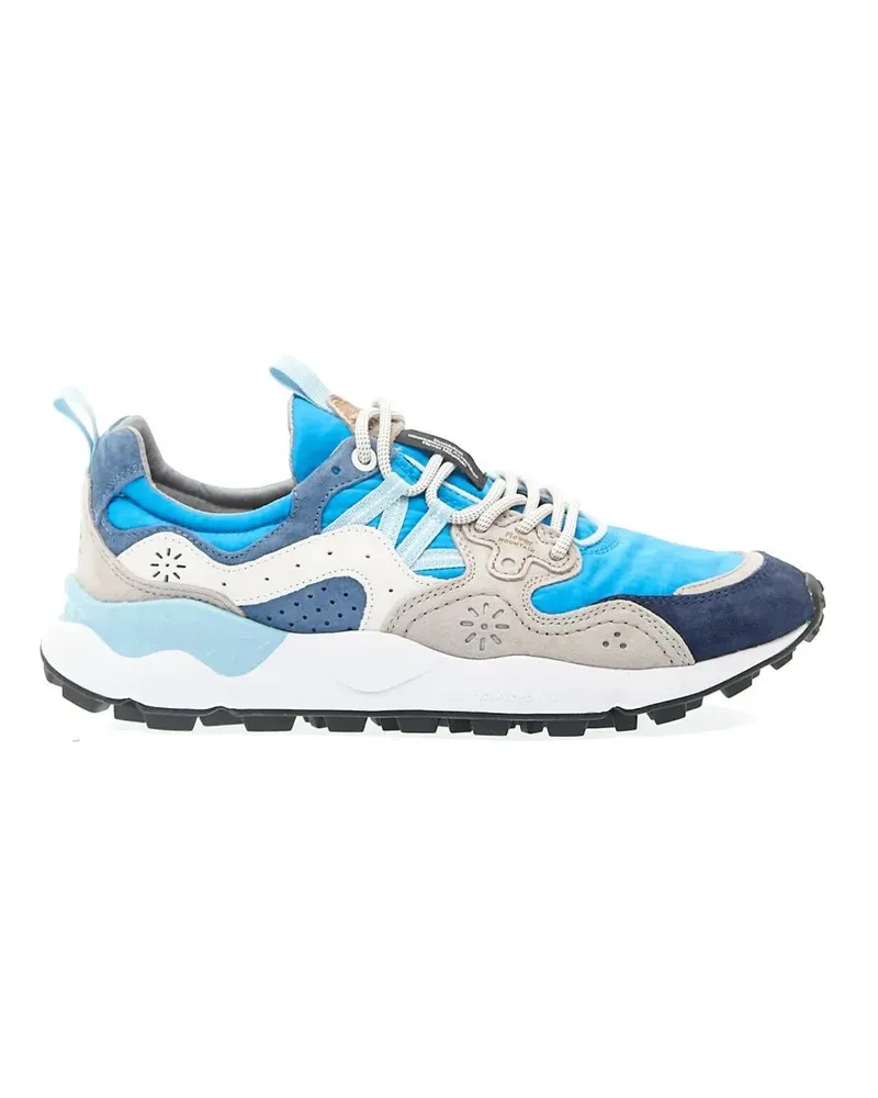 Flower MOUNTAIN Low-Top Sneaker Blue Fabric And Suede Sneakers blau Blau