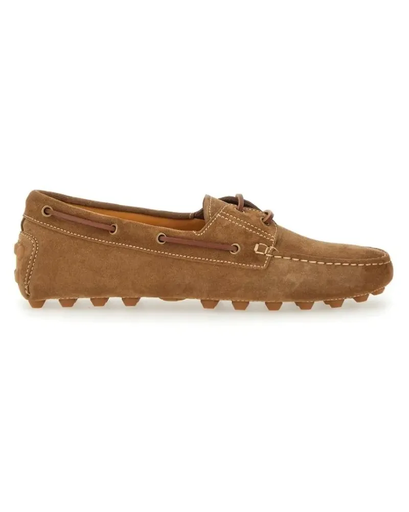 TOD'S Loafer Brown Calfskin Leather Loafers braun Braun