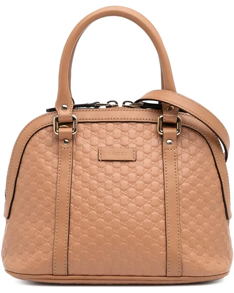 Gucci Hobo Bags 2016-2025 Mini Microssima Dome Satchel braun Braun
