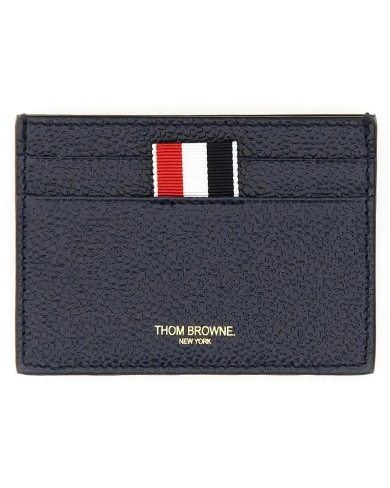 Thom Browne Portemonnaies 4Bar Card Holder blau Blau