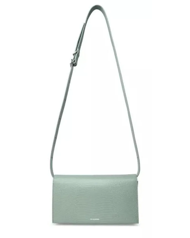 Jil Sander Shopper Green Shoulder Bag Grau