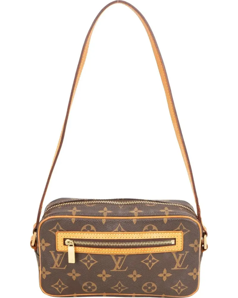 Louis Vuitton Crossbody Bags  Canvas Monogram Pochette Cite Should braun Braun