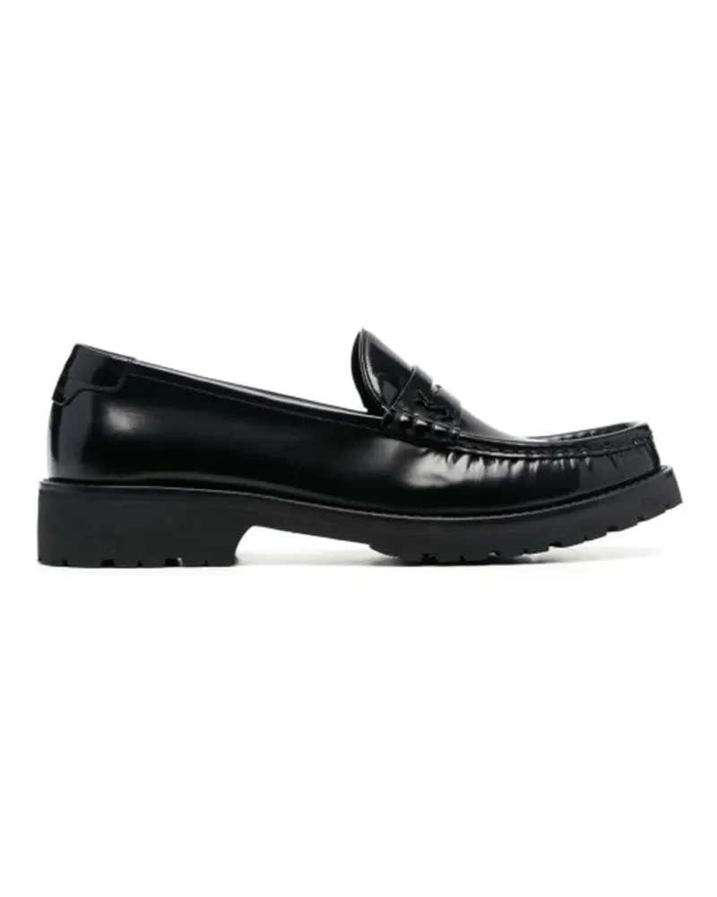 Saint Laurent Loafer Oxford Leather Loafers schwarz Schwarz