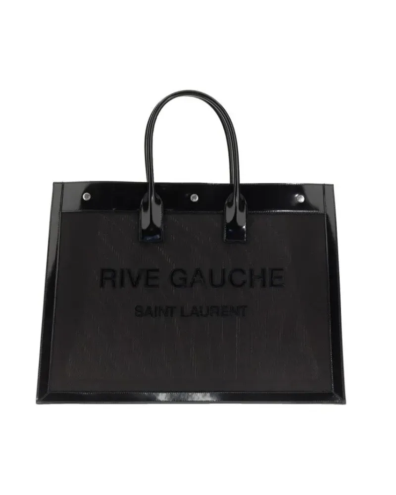 Saint Laurent Shopper & Totes Rive Gauche Medium Tote Bag schwarz Schwarz