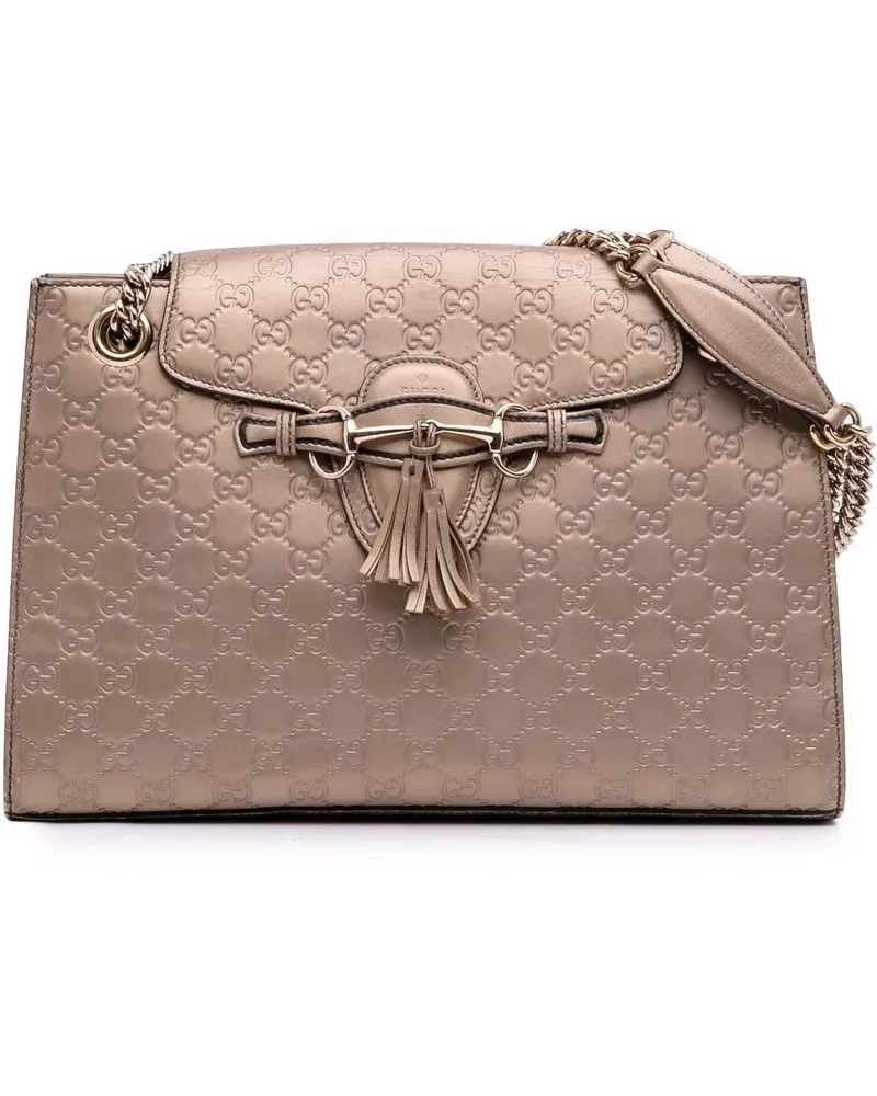 Gucci Hobo Bags Large ssima Emily Shoulder Bag goldfarben Gold