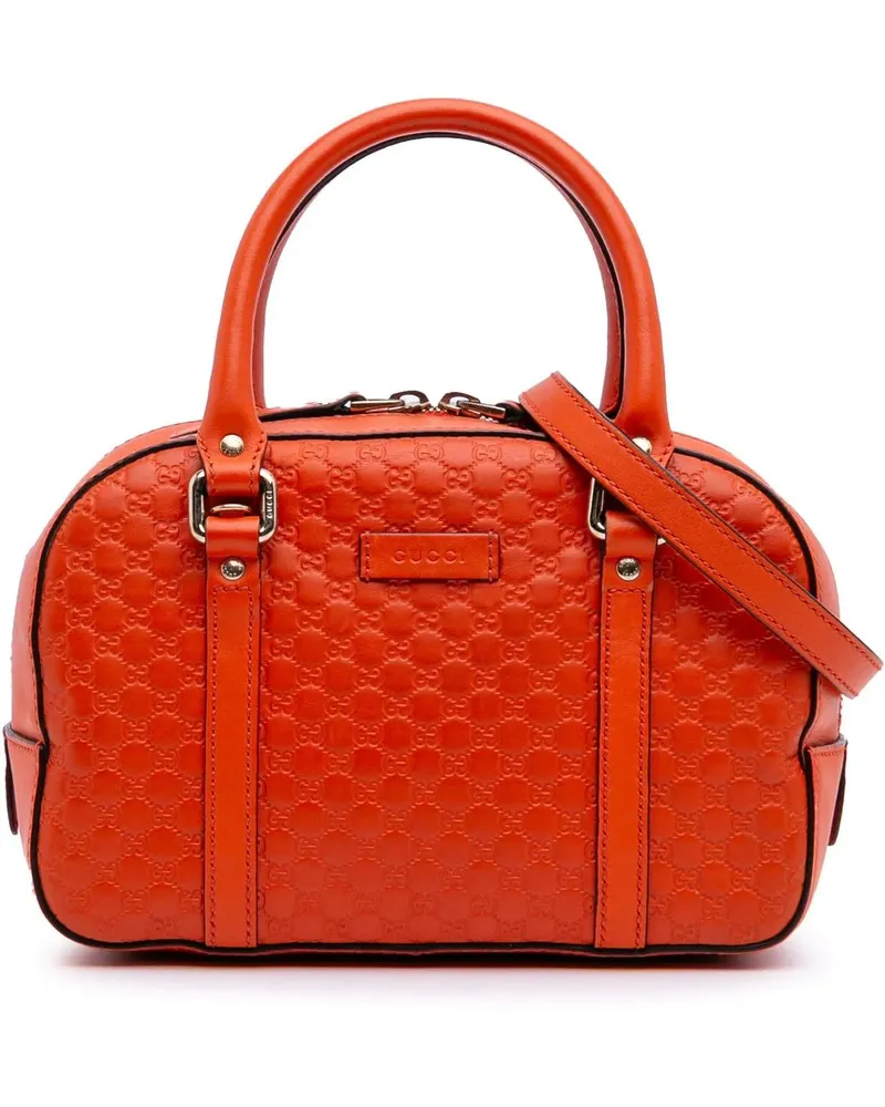 Gucci Hobo Bags Small Microssima Bree Satchel orange Orange