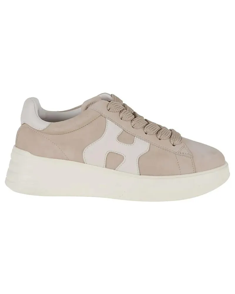Hogan Low-Top Sneaker Suede Upper Sneakers With Nappa Leather Detailing beige Beige