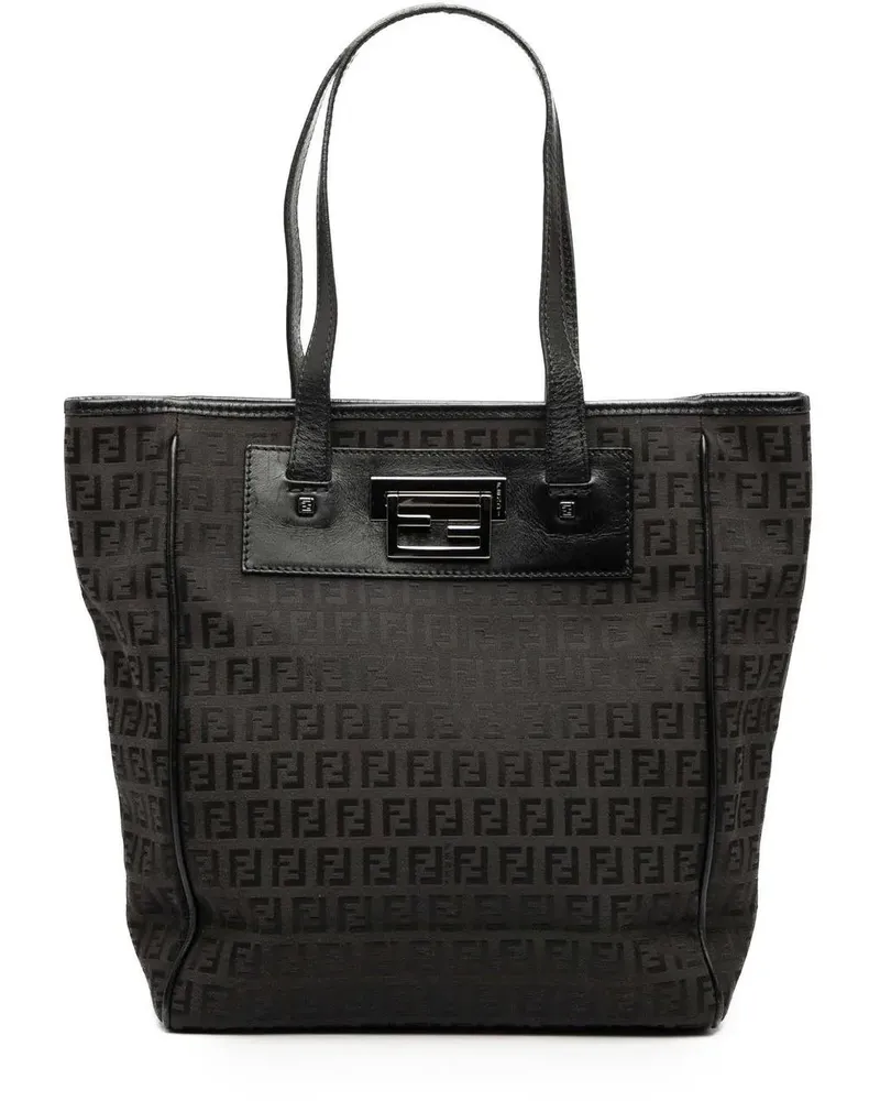 Fendi Shopper Zucchino Canvas Tote braun Braun