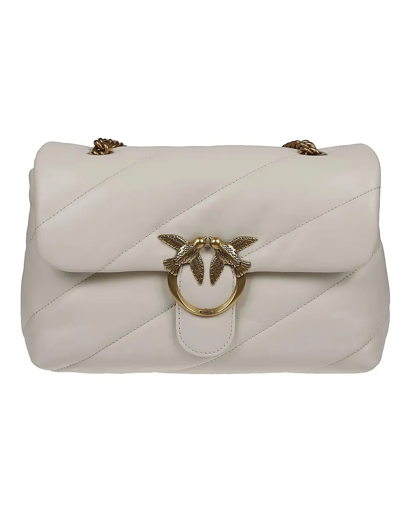 Pinko Crossbody Bags Love Classic Puff Maxi Quilt Bag White weiß Weiß