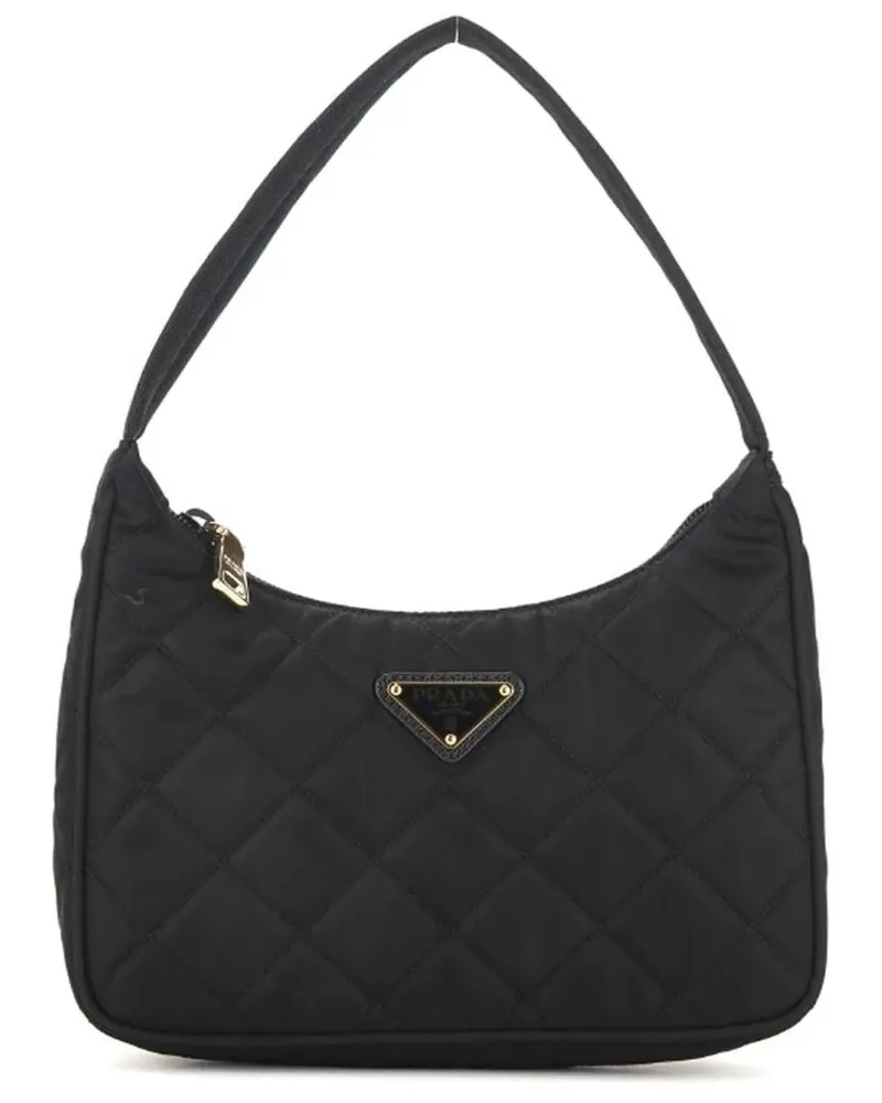 Prada Crossbody Bags  Re-Nylon Quilted Shoulder Bag schwarz Schwarz