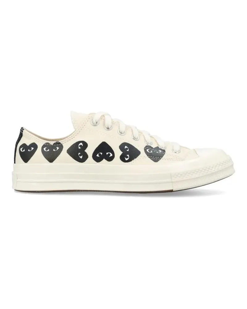 Comme des Garçons Low-Top Sneaker Multi Heart Low Top Sneakers beige Beige