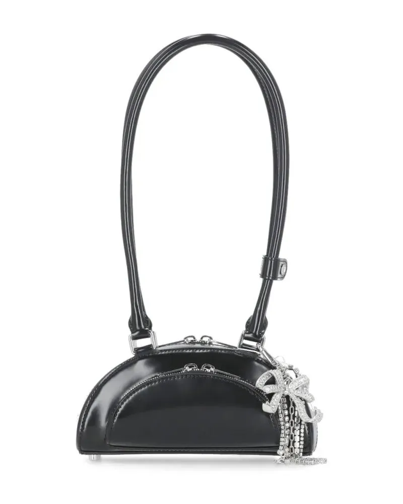 Self-Portrait Hobo Bags Leather Bag With Charm schwarz Schwarz