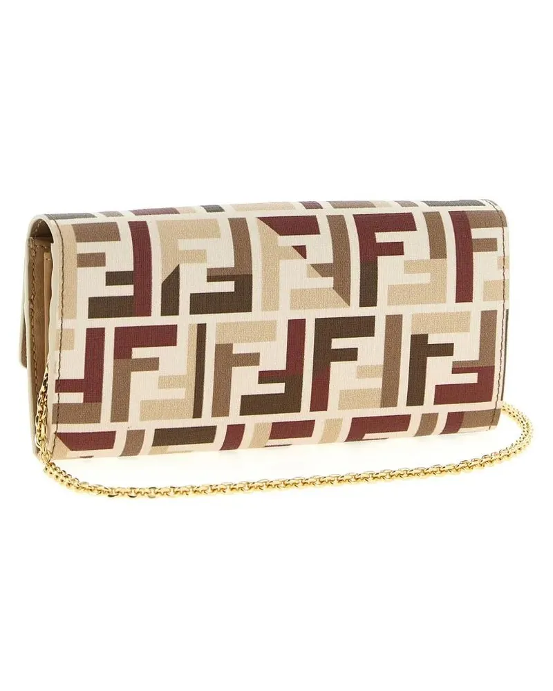 Fendi Portemonnaie Continental Roma' Wallet On Chain beige Beige