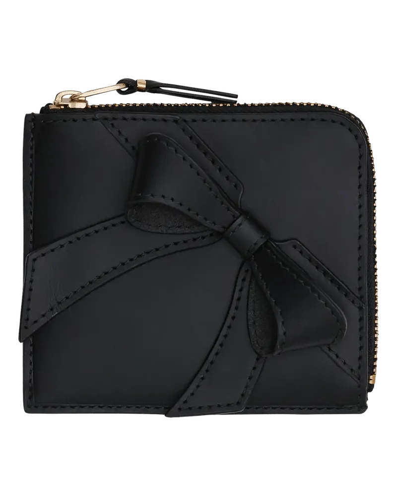 Comme des Garçons Portemonnaies Big Bow Portemonnaie schwarz Schwarz