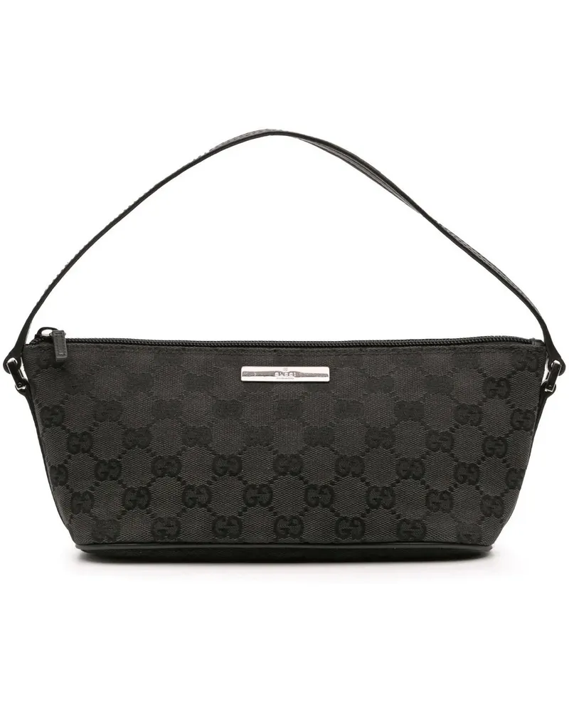 Gucci Hobo Bags GG Canvas Boat schwarz Schwarz