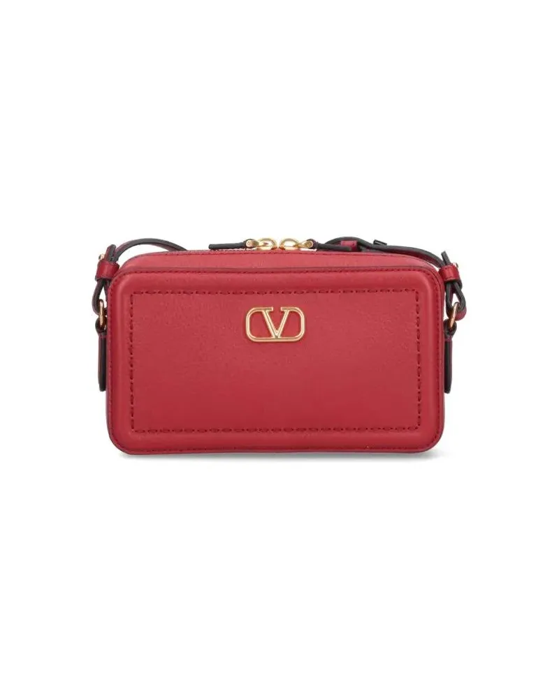 Valentino Garavani Hobo Bags "Alltime" Mini Crossbody Bag – Red rot Rot