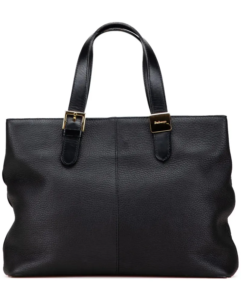 Burberry Shopper Leather Tote schwarz Schwarz