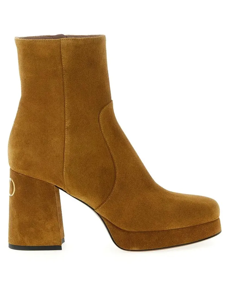 Valentino Garavani Stiefel 'Fawcette' Ankle Boots braun Braun