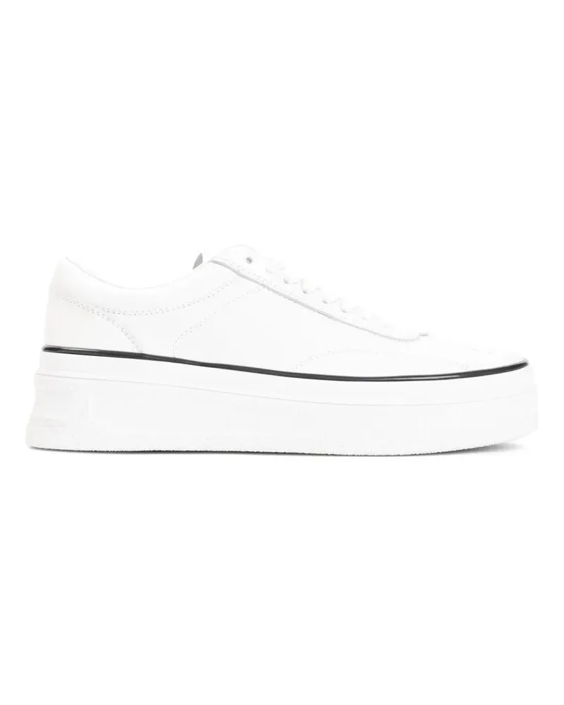 Jil Sander Low-Top Sneaker Elevated Platform Sneakers With Calf Leather And R weiß Weiß