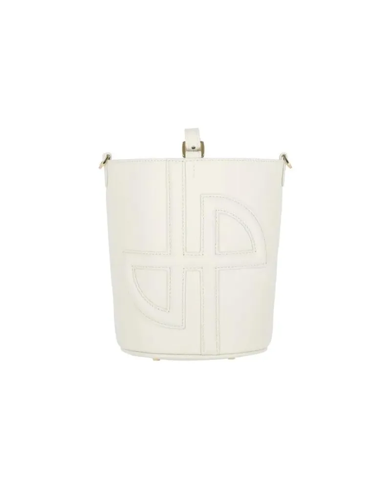 Patou Beuteltaschen "Jp" Small Bucket Bag – White weiß Weiß