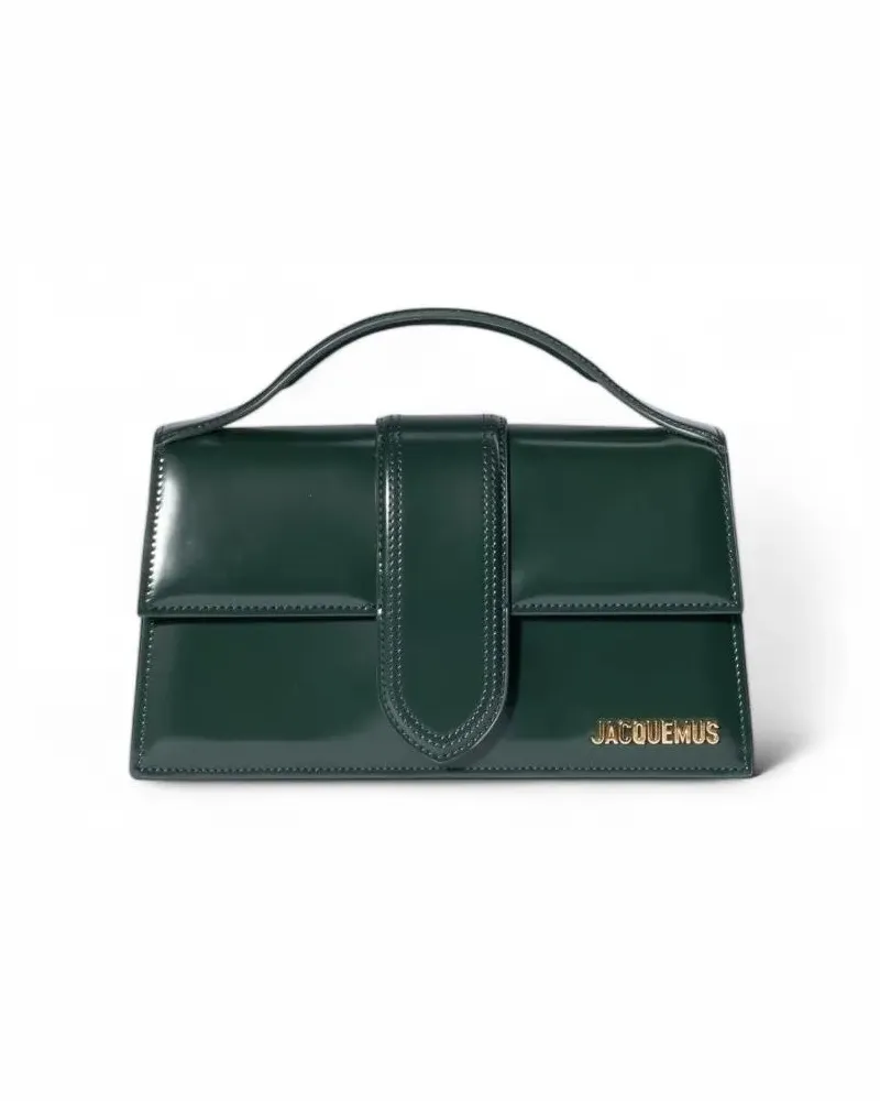 Jacquemus Hobo Bags Grand Bambino Petrol Green Paint grün Grün