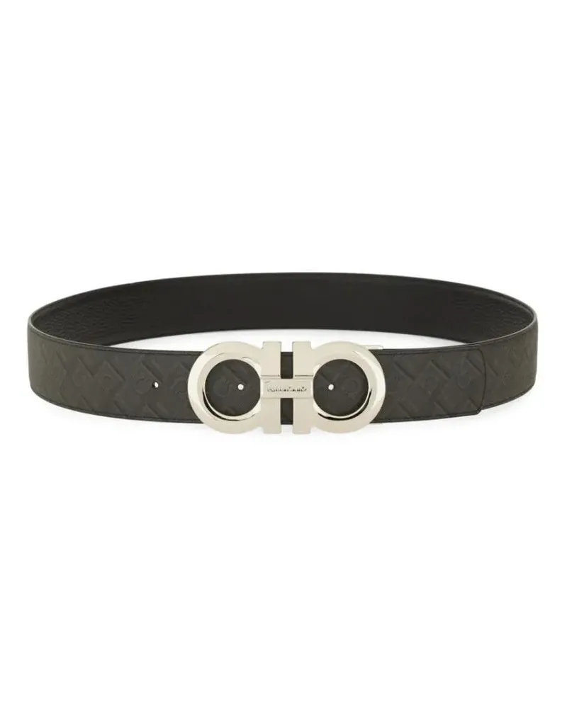 Ferragamo Gürtel Reversible "Hooks" Belt grau Grau