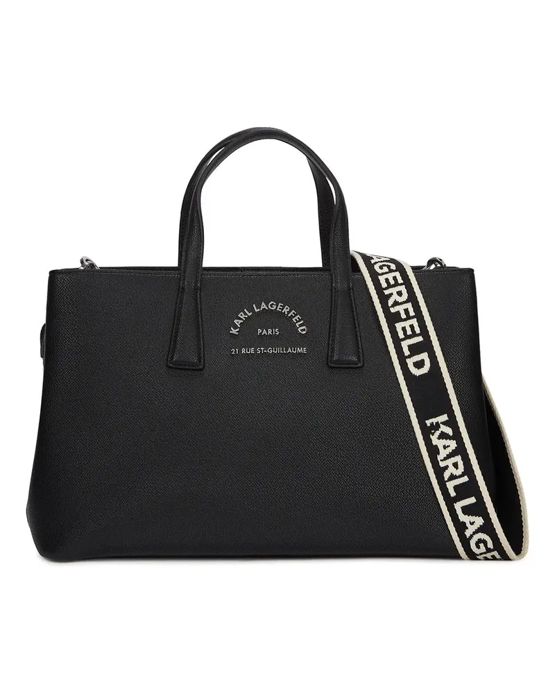 Karl Lagerfeld Crossbody Bags RUE ST-GUILLAUME METALL-SATCHEL-BAG schwarz Schwarz