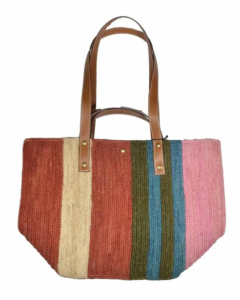 Colville Shopper & Totes Little Sister Shopping Bag In Multicolored Raffia bunt Bunt