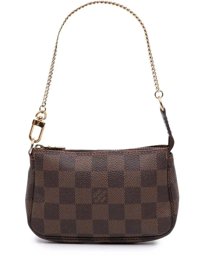 Louis Vuitton Crossbody Bags 2011 Damier Ebene Mini Pochette Accessoires braun Braun