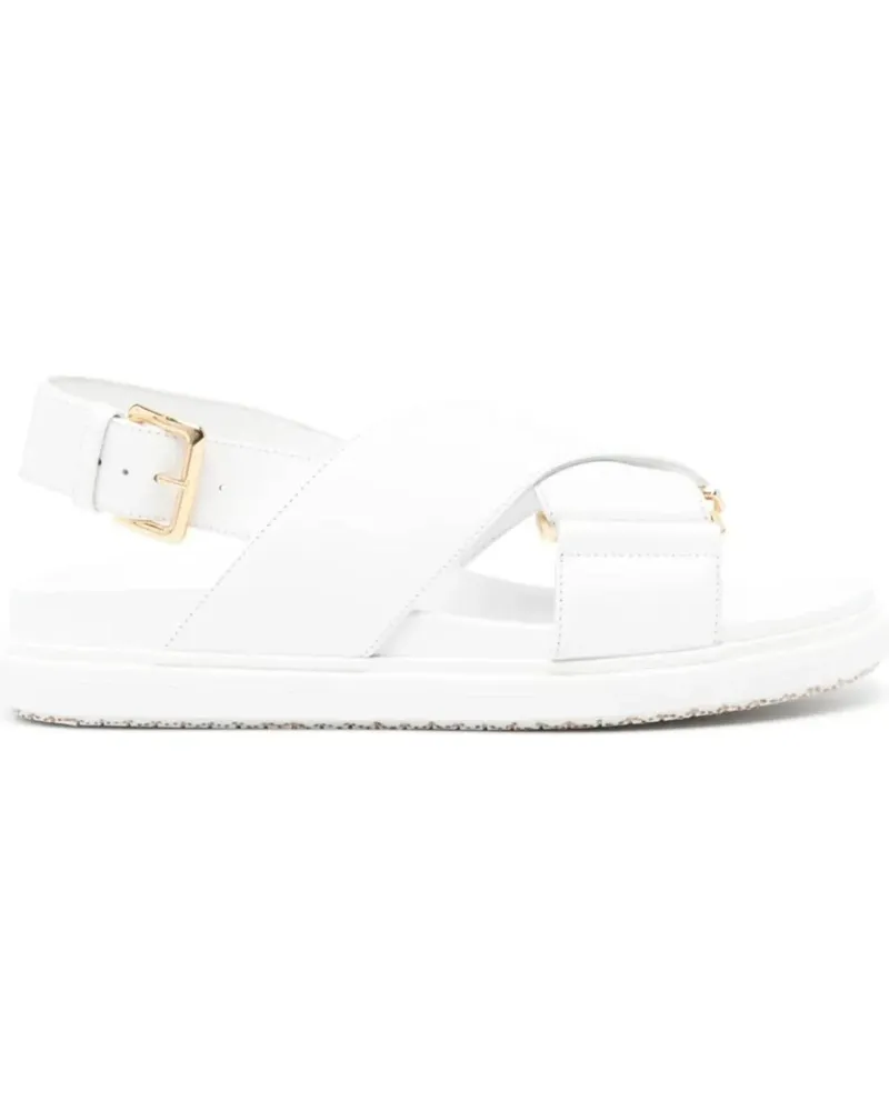Marni Sandalen Fussbett Criscross Sandal White weiß Weiß