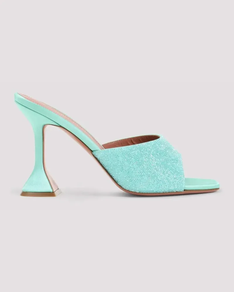 Amina Muaddi Sandalen Lupita Crystal Dust 95 Sandals grün Grün