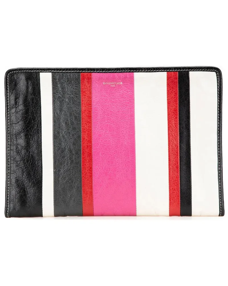 Balenciaga Clutches Lambskin Bazar Clutch schwarz Schwarz