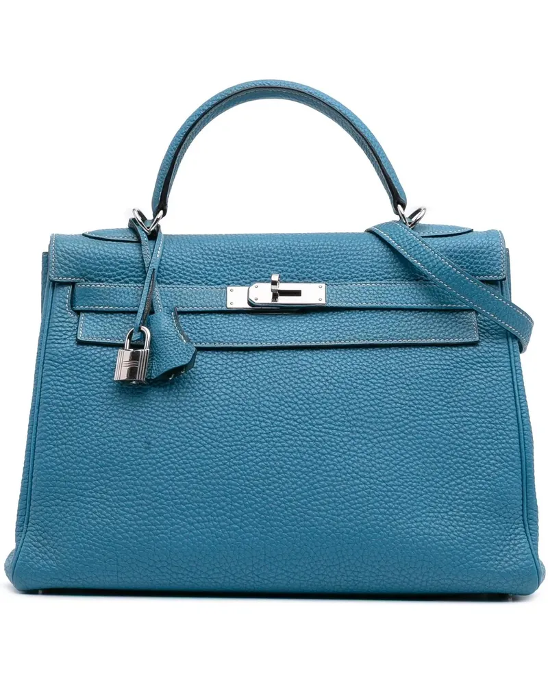 Hermès Hobo Bags Togo Kelly II Retourne 32 blau Blau