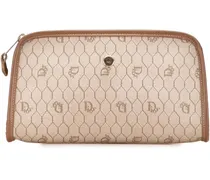 Clutches Honeycomb Coated Canvas Clutch braun