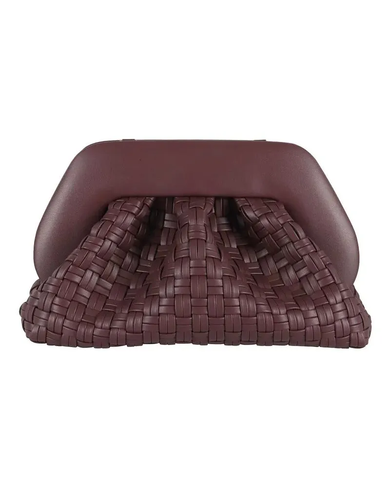 THEMOIRÈ Clutches Woven Micro Bag With Structured Frame grau Grau