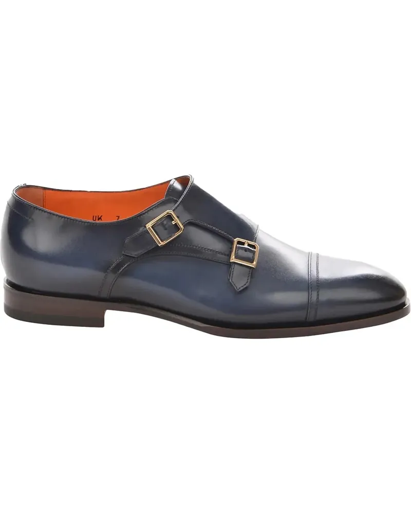 Santoni Double Buckle Blauw blau Blau