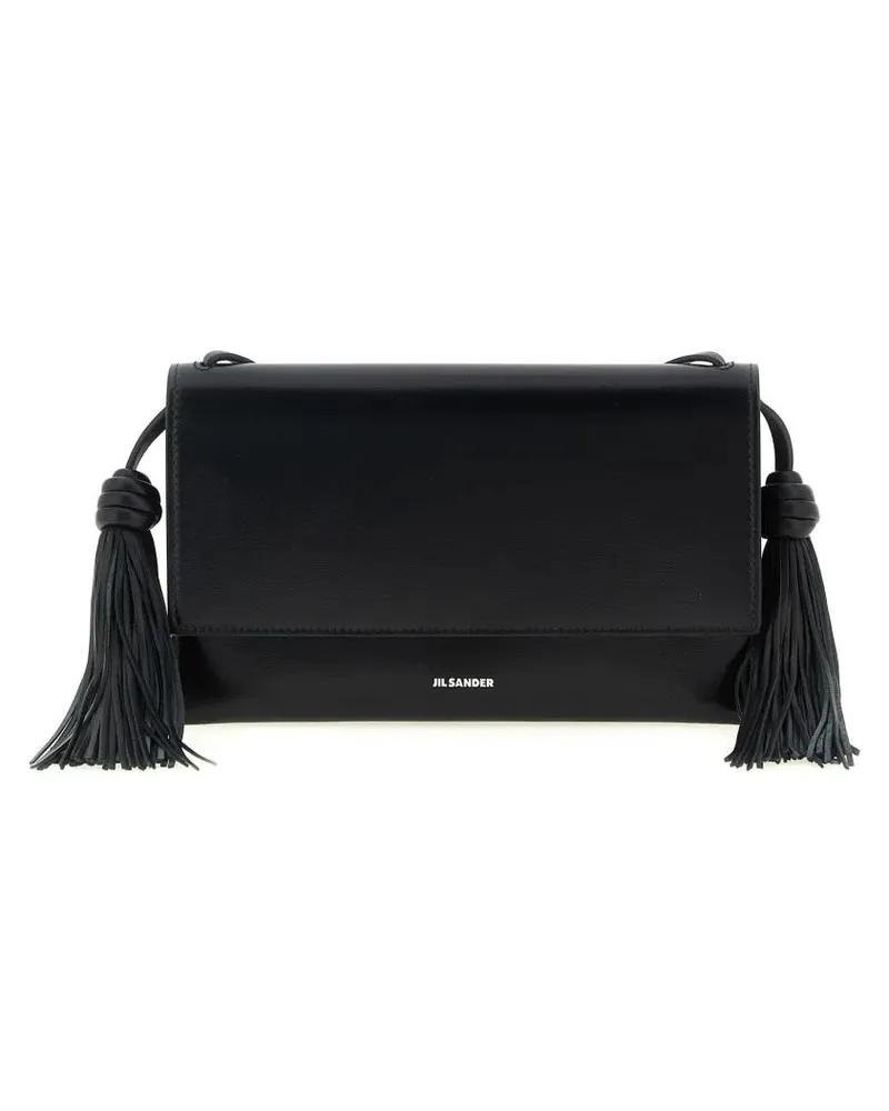 Jil Sander Hobo Bags 'Tassel' Crossbody Bag schwarz Schwarz
