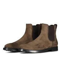 TOD'S Boots & Stiefeletten Chelsea Boots in Wildleder-Optik Braun